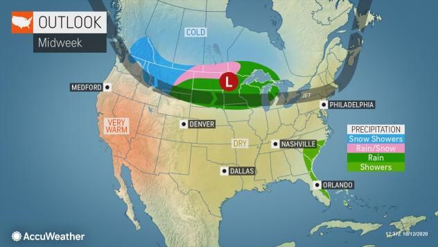 Midweek outlook by AccuWeather